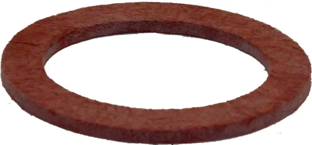 Rote Dichtungsscheibe aus Filz mit kreisförmigem Durchbruch, geeignet für den Einsatz in technischen Anwendungen, z.B. bei Wolf-Produkten.